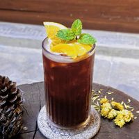 Peech & Strawberry , how wonderful!!! at Alaha Coffee & Fusion Vegetarian Cuisine in Hoi An