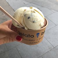 Yoghurt and Passionfruit and Chocolate at Gelato Blue in Newtown