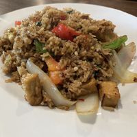 Basil Fried Rice with Tofu at Thai Story in Chagrin Falls