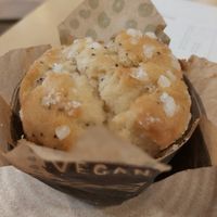 Lemon and poppy seed muffin at Bobo & Wild - East Village in East London