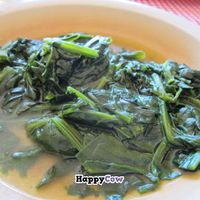 cooked spinach at Comedor Familiar Vegetariano in Mexico City