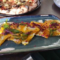 Butternut Ravioli. Deliciously vegan. at The Italian Sul Lago in Milton Keynes