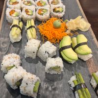 This is the vegetable sushi platter, so tasty and fresh.  at Asian Time in Melbourne