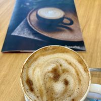 Cappuccino with oat milk  at LIKE COFFEE - Happy Garden in Cat Ba