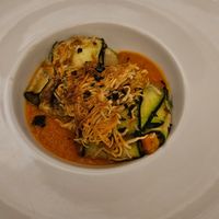 Raviolis de calabacin at Restaurante Gastronómico Somiar in Valderrobres