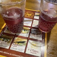 Various vegan meals + surprising vegan tapas.  at Bar Establo in Granada