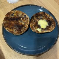 Toasted Fruit Teacake with Vegan Spread   at Morrisons Cafe in Scarborough