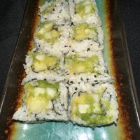 Veggie sushi   at Far East Steakhouse in St Croix