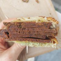 Pastrami Sandwich at Die Vegane Fleischerei in Berlin