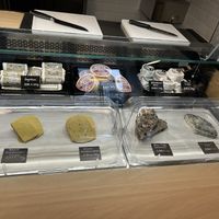 Different kinds of cheese #Veganuary at Die Vegane Fleischerei in Berlin