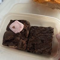 Rocky Road and chocolate brownie   at No Moo Bakes in Alnwick