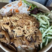 Rice bowl   at Banh Mi Zon in Mill Valley