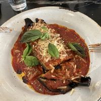 Vegan melanzane alla parmigiana   at Pan y Circo in Sevilla