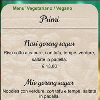 Menù primi   at Cinta Rasa in Turin