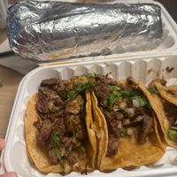 ‘Steal’ taco and burritoos  at Burrito Express in Oakland