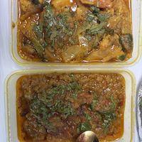 Mixed Vegetables and Baigan Barta  at Restaurant Punjab in Dunkirk
