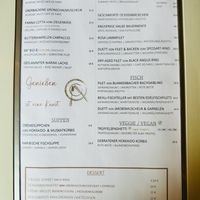 Menü  at Brennhaus Behl in Blankenbach