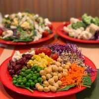 Salad bar  at Sweet Tomatoes in Orlando