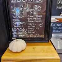 Bagel selection at The Goods in Portsmouth