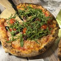 Jackson pizza w vegan cheese   at Buona Forchetta  in Newport Beach