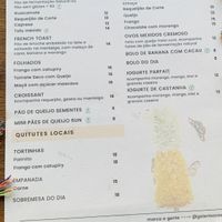 Cardápio   at Galeria Ocaso in Sao Paulo