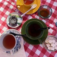 Tea and brownie  at The Yorkshire Deli  in Kingston Springs