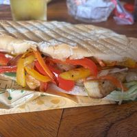 Overloaded Vegan Banh Mi 🤤  at Cafe 16A in Ha Long