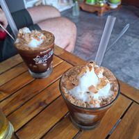 Coconut coffee at Cafe 16A in Ha Long