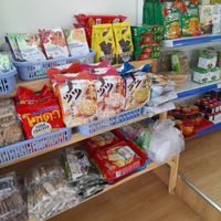 Little shop selling vegan products at Phở chay 41 in Ho Chi Minh City