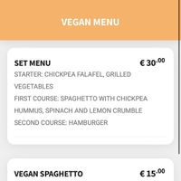 Menu options as of October 2024 at Da Gio in Reggio Calabria