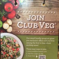 Email loyalty program  at Sweet Tomatoes in Lombard