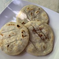 Vegan papusas  at Pupusas y Más Carolina in El Zonte
