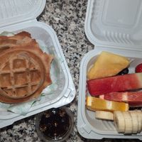 Waffles at Starving Artist in Toronto