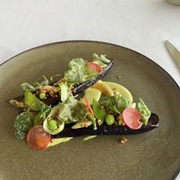 Heirloom eggplant   at Laura Restaurant in Merricks