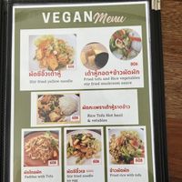 A whole vegan page  at Papa's Croissant  in Koh Samui
