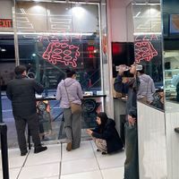   at Village Square Pizza in New York City