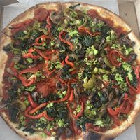 Vegan Vegetable Pizzaa  at Da Nonna Rosa in Brooklyn