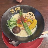 white ramen   at Gyumon Halal Ramen Asakusa in Tokyo