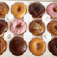 Vegan dozen  at Krispy Kreme - Kiosk in Leeds