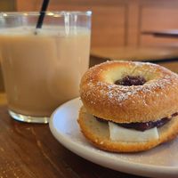 Donut with soy butter at sumica in Osaka