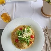 Semmelknödel mit Pfifferlingen at Seehotel Restaurant Bader in Bobenheim-roxheim