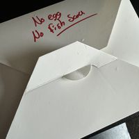 Asked for vegan   at Cashew Gai in Eugene