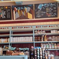 Cafe interior at Off The Rails in Glasgow