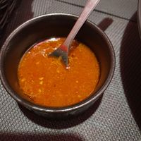 Chili sauce they kept bring me every time I finished it  at Himalaya Restaurant Vecrīga in Riga