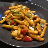 chili fries  at Himalaya Restaurant Vecrīga in Riga