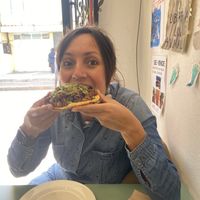 Happy Brenda  at Mapache Radical in Queretaro