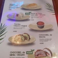 Vegan options for dessert at Buga Ramen in Porto