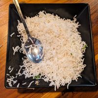 Plain rice at INDIkitchen in Quarteira