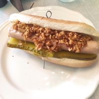 Hot dog at Cafe Hibiskus in Cologne