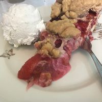 plum strudel  at Cafe Hibiskus in Cologne